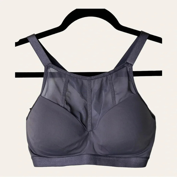 VICTORIA’S SECRET BRA PADDED WIRELESS PEWTER IN COLOR MESH‎ SIZE 36C - Picture 1 of 9